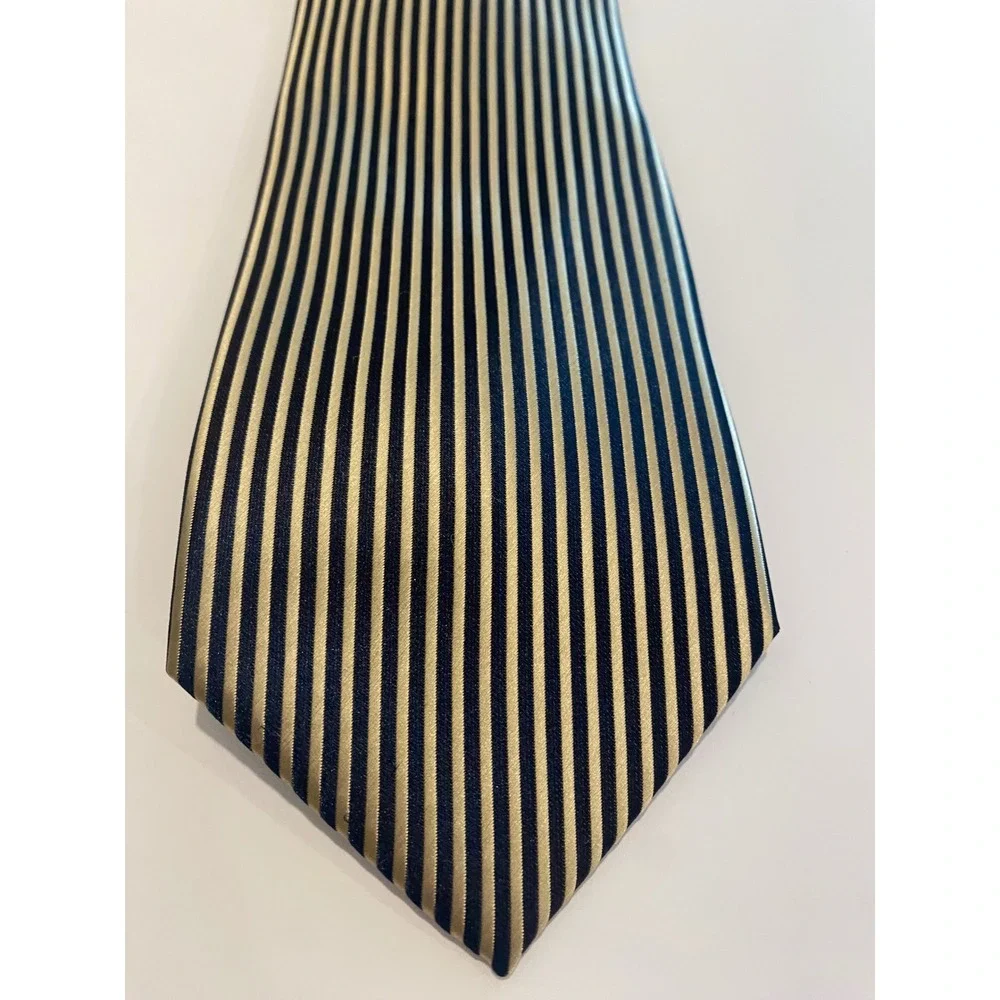 Gianfranco Italy Men's Micro Fiber Hand‎ Made Striped Necktie